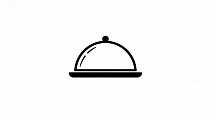 Fototapeta premium Minimalist balance scale icon isolated on white background for justice and equality