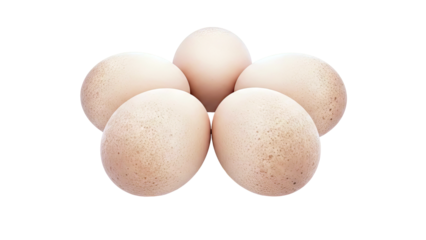 Brown Eggs Arranged in a Star Shape