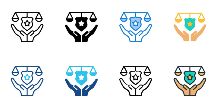 Pro Bono icons set multiple style collection. Editable stroke 
