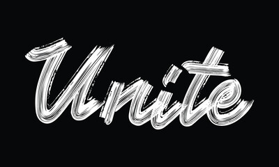 Minimal black and white typography artwork featuring a powerful single word inspired by global activism, human rights, and social justice themes. Clean brush lettering design suitable for protest post