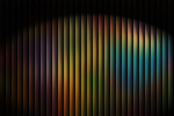 Fototapeta premium Vertical multicolored light stripes on dark background colors