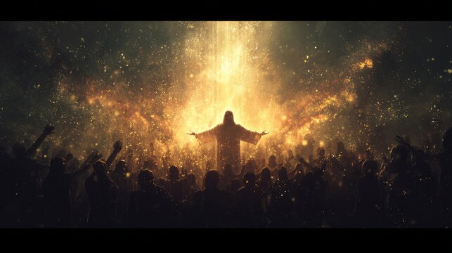 Worship God concept