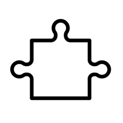 Obraz premium シンプルなジグソーパズルのイラスト 問題解決・ビジネスコンセプト