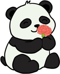Obraz premium panda and bamboo