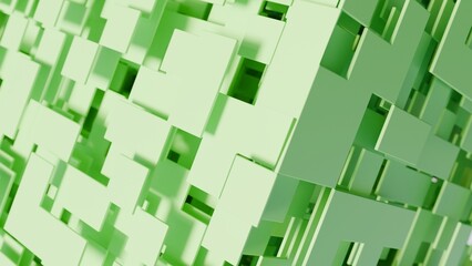 3d planes on a futuristic cube illustration abstract background © JoseVicenteCarratala