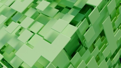 3d planes on a futuristic cube illustration abstract background © JoseVicenteCarratala