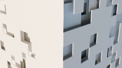 3d planes on a futuristic cube illustration abstract background © JoseVicenteCarratala