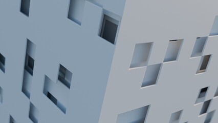 3d planes on a futuristic cube illustration abstract background © JoseVicenteCarratala