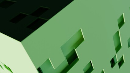 3d planes on a futuristic cube illustration abstract background © JoseVicenteCarratala