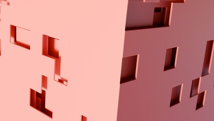 3d planes on a futuristic cube illustration abstract background © JoseVicenteCarratala