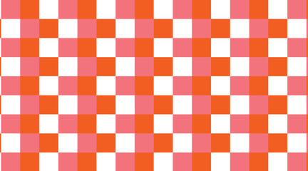Vibrant pink and orange checkerboard pattern