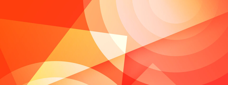 Energetic warm orange and red abstract background with geometric sunburst patterns and layered circular elements