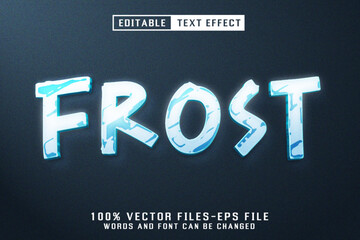 Frost 3d Text - Editable Text Effect