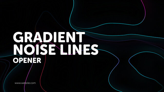 Gradient Noise Lines Opener