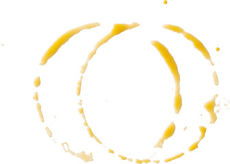 Coffee stains isolated on white background