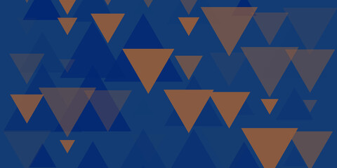 Abstract Triangle Pattern on Blue Background