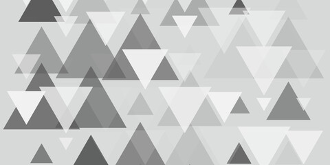 Obraz premium Abstract Geometric Triangle Pattern in Grayscale