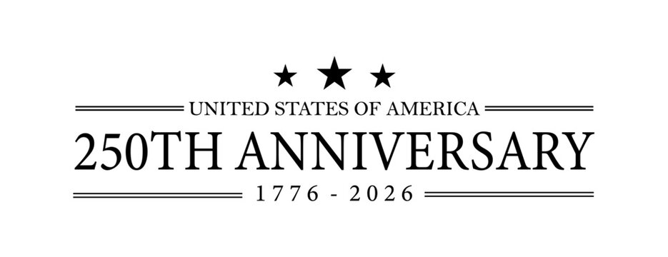 250th anniversary America USA Background Logo