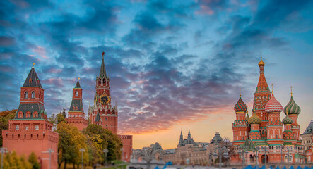Fototapeta premium Kremlin and Red Square in Moscow.