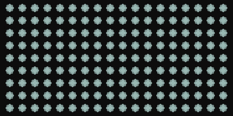 Abstract Pattern of Teal Dots on Black Background