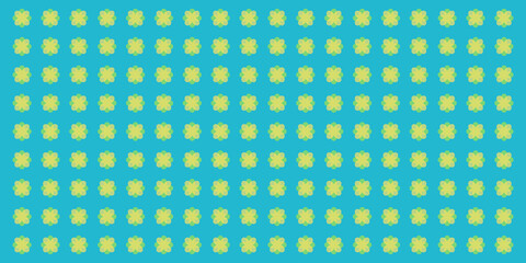 Abstract Geometric Pattern Background in Teal and Yellow