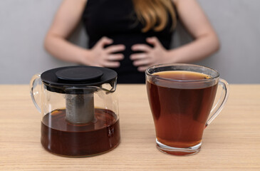 Herbal tea for stomach ache and flatulence