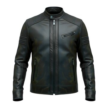 Classic  Leather Jacket for Men, Stylish Fashion Outerwear Isolated Vintage lether jacket. 