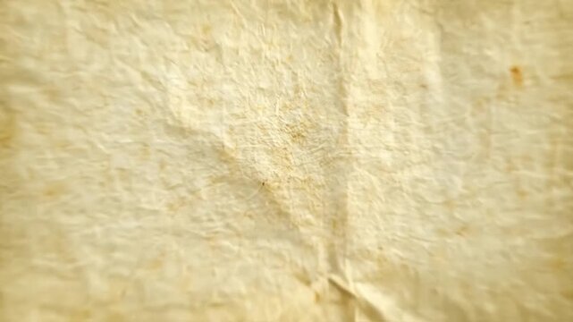 Close-up of aged paper, with visible creases and textured surface. Lightly toned, some specks