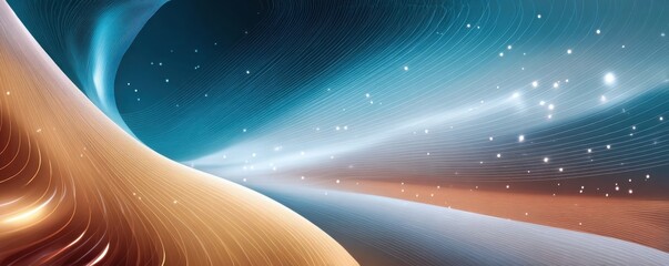 Futuristic vault door and digital data stream symbolize secure financial storage and technology