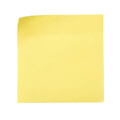Fototapeta premium Yellow Sticky Note With Transparent Background And Shadow