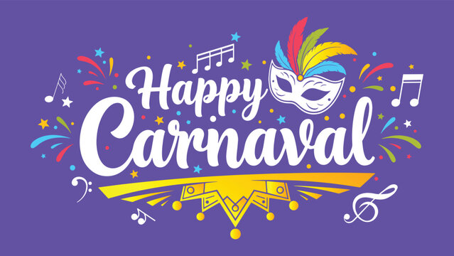Carnaval Brazil brazilian Carnival Holiday festival background logo vector 3