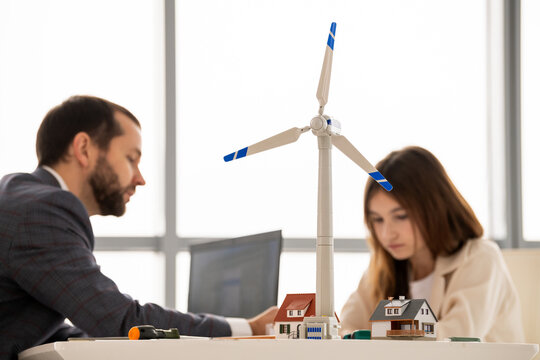 Wind turbine model in focus during STEM learning