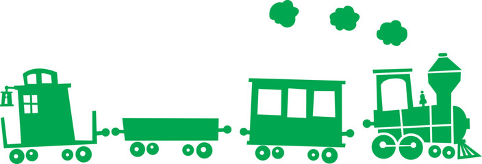 sketch vector illustration design silhouette caricature clipart cartoon vehicle transportation steam train old times