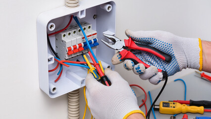 Electrician at work 