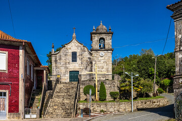 Igreja Matriz church in Ruivaes in the Municipality of Vieira do Minho in Peneda Geres National Park in Portugal