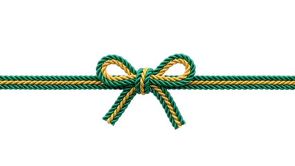 Green and yellow bow tie