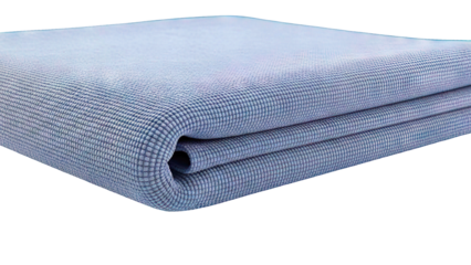 Folded Blue Textured Fabric