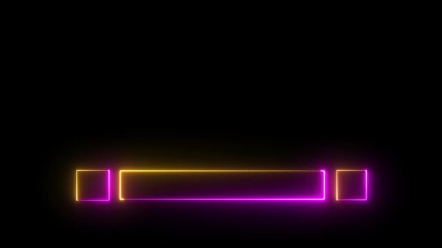 Neon line Modern cool-designed lower third in 4K alpha channel. Stunning 4K-alpha channel lower third quality for a title, TV news, information call box bars, and news channels. 4k videos render...