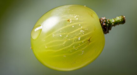 one watery grape color green