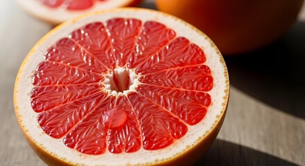 grapefruit on the table