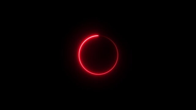Random dial design. Circle countdown timer one minute animation from 10 to 0 second animation. Modern flat design with animation. neon circle and number looping animated