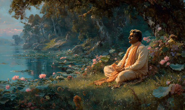 Swami vivekananda jayanti background design.