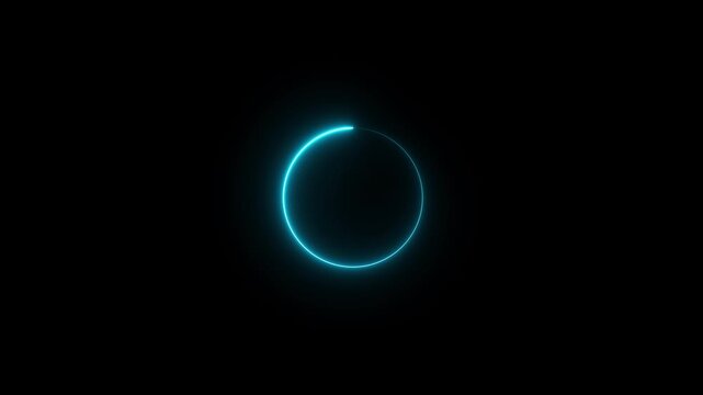 Random dial design. Circle countdown timer one minute animation from 30 to 0 second animation. Modern flat design with animation. neon circle and number looping animated
