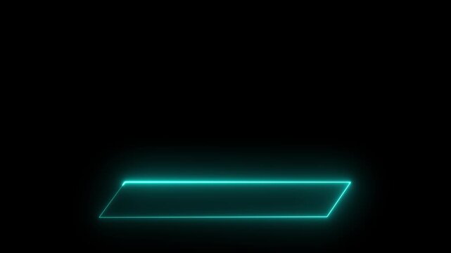 Neon glowing Modern lower third animation bar with name title placeholder and transparent background for streaming use, Animated Lower Third with Multi Directional Motion. 4k video motion animation.