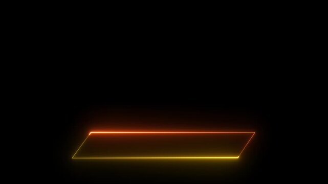 Neon glowing Modern lower third animation bar with name title placeholder and transparent background for streaming use, Animated Lower Third with Multi Directional Motion. 4k video motion animation.