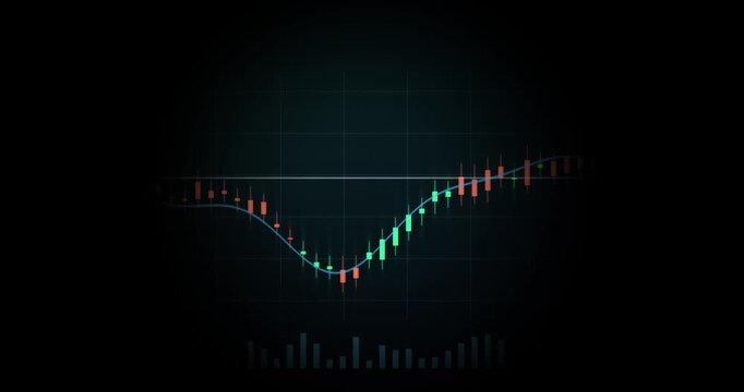 V Shaped Market Recovery Candlestick Chart