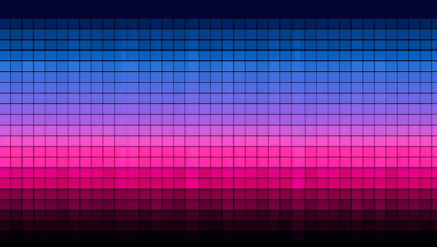 Futuristic digital mosaic gradient blue pink purple background - Powered by Adobe