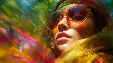 Imaging Style Landscape Focus Wide shot of the lush inner landscape with the model