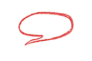 red pencil strokes isolated on transparent background