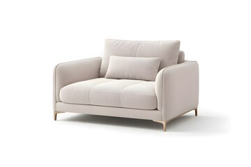 leather sofa isolated on white